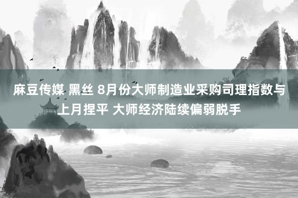 麻豆传媒 黑丝 8月份大师制造业采购司理指数与上月捏平 大师经济陆续偏弱脱手