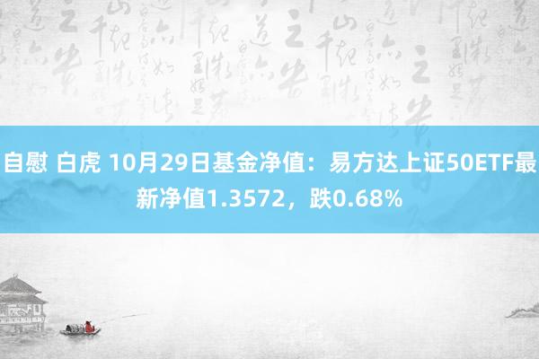 自慰 白虎 10月29日基金净值：易方达上证50ETF最新净值1.3572，跌0.68%