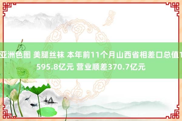 亚洲色图 美腿丝袜 本年前11个月山西省相差口总值1595.8亿元 营业顺差370.7亿元