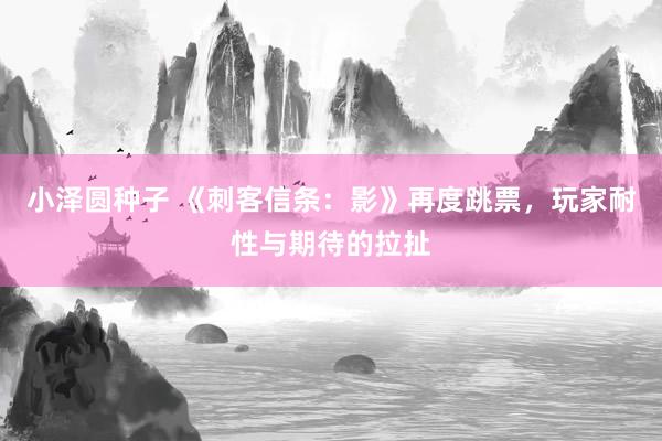 小泽圆种子 《刺客信条：影》再度跳票，玩家耐性与期待的拉扯