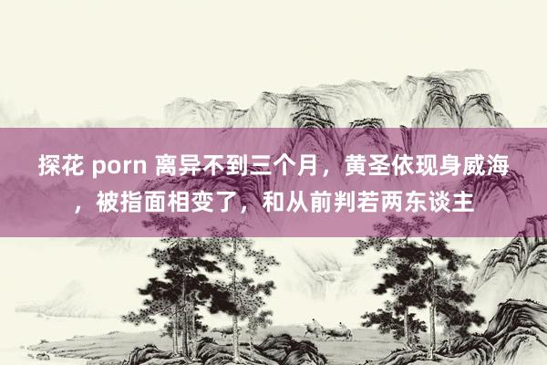 探花 porn 离异不到三个月，黄圣依现身威海，被指面相变了，和从前判若两东谈主