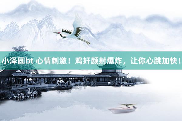 小泽圆bt 心情刺激！鸡奸颜射爆炸，让你心跳加快！